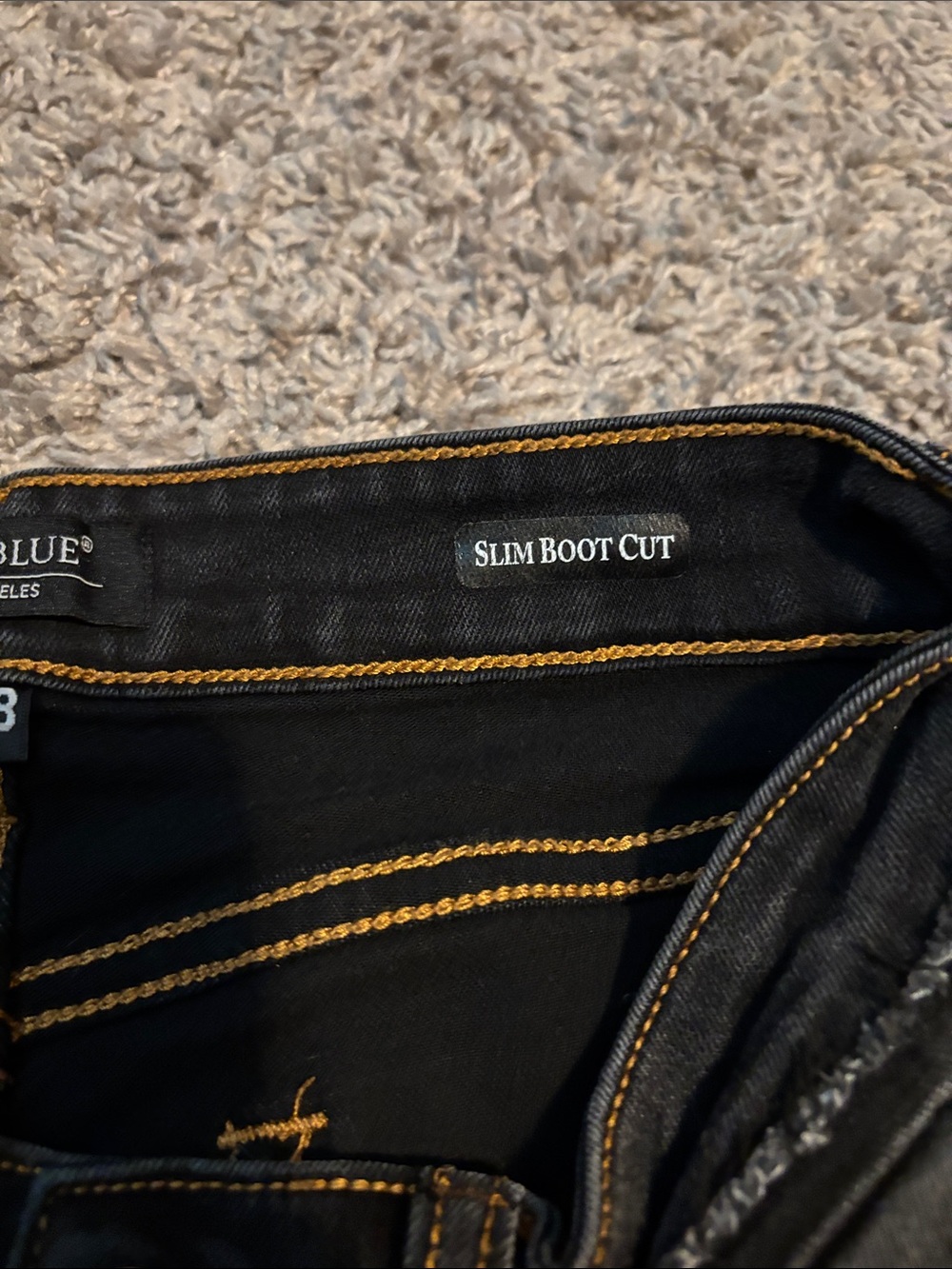 Judy Blue Black Bootcut Jeans with Subtle Whisker Fade - Picture 3 of 6